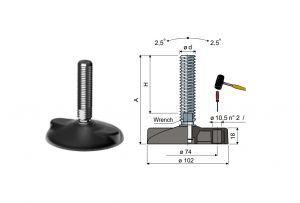 Stopka regulacyjna fi 102 - 83216